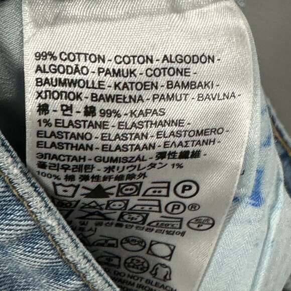 Levis Jeans Womens 27 HIgh Rise Skinny Cotton Stretch Light Wash Pockets Mom - Picture 10 of 11